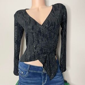 Vintage Y2K glitter going out top 🪩 by Bellani